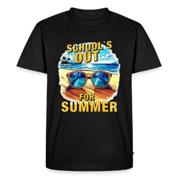 SCHOOL'S OUT FOR SUMMER - Men's Premium Organic T-Shirt - black - Front - Nico (187cm)