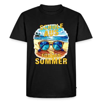 SCHOOL OUT FOR THE SUMMER - Men's Premium Organic T-Shirt - black - Front - Nico (187cm)