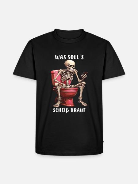 SQUELETTE QU’EST-CE QUE C’EST QUE CE - T-shirt Premium bio Homme - noir