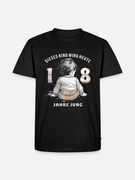 CHILD 18TH BIRTHDAY - Men's Premium Organic T-Shirt - black