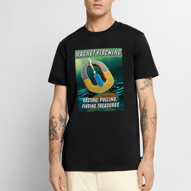 MAGNETFISCHING CASTING PULLING FINDING Männer Premium Bio T-Shirt