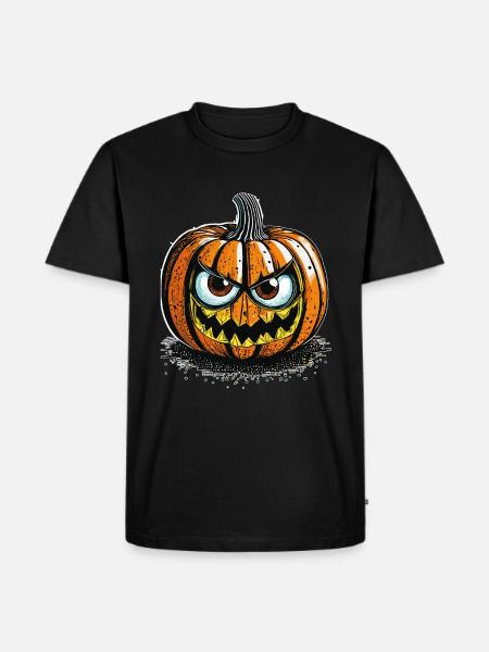 HALLOWEEN PUMPKIN - Men's Premium Organic T-Shirt - black