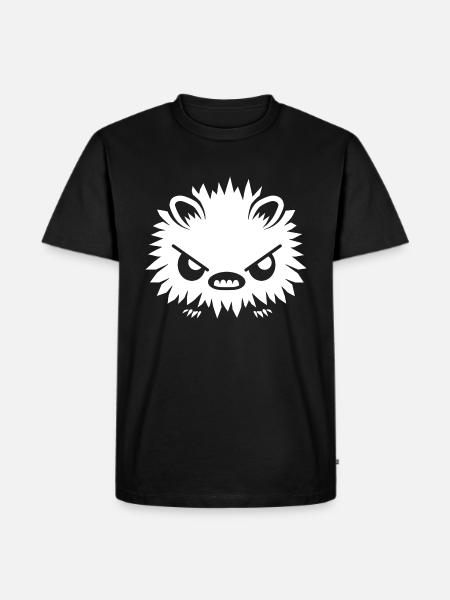 Porcupine - Men's Premium Organic T-Shirt - black