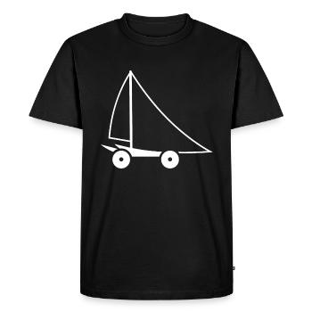 Sand yachting - Men's Premium Organic T-Shirt - black - Front - Nico (187cm)