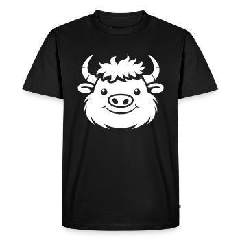 Buffalo - Men's Premium Organic T-Shirt - black - Front - Nico (187cm)