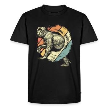 monkeys - Men's Premium Organic T-Shirt - black - Front - Nico (187cm)