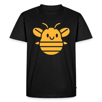 Abeille - T-shirt Premium bio Homme - noir - Devant - Nico (187cm)