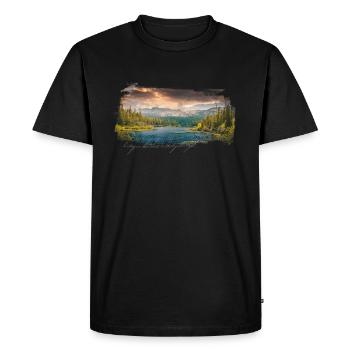 nature Groove - T-shirt Premium bio Homme - noir - Devant - Nico (187cm)
