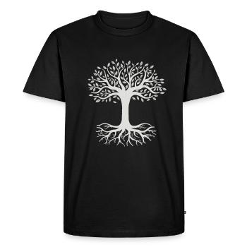 Arbre de vie viking - T-shirt Premium bio Homme - noir - Devant - Nico (187cm)