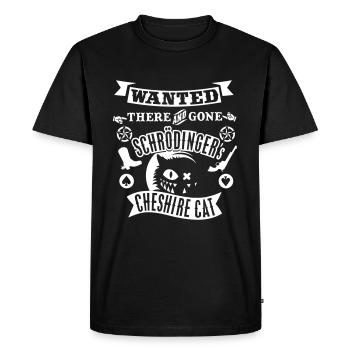 Schrödinger's Cheshire Cat - Men's Premium Organic T-Shirt - black - Front - Nico (187cm)