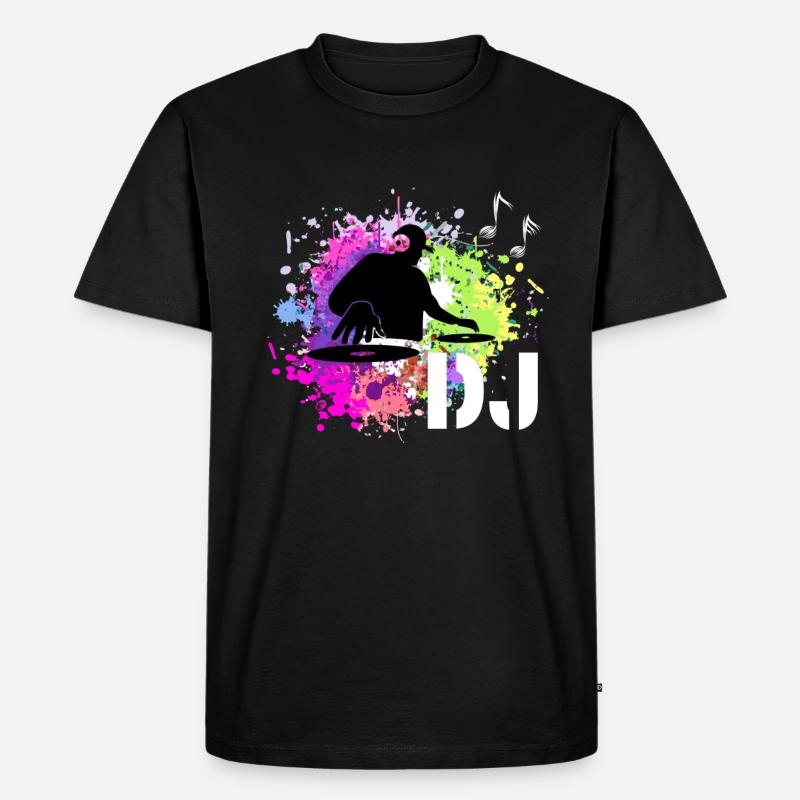 Discjockey DJ - Männer Premium Bio T-Shirt - Schwarz