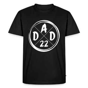 Dad 22 Father-to-Be Dad 2022 Baby Father's Day - Men's Premium Organic T-Shirt - black - Front - Nico (187cm)