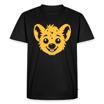 hyène - T-shirt Premium bio Homme - noir - Devant - Nico (187cm)