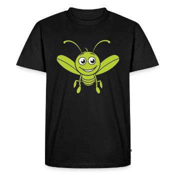 Sauterelle - T-shirt Premium bio Homme - noir - Devant - Nico (187cm)