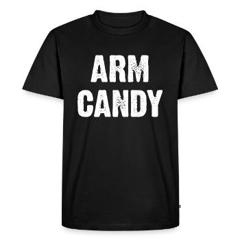 Arm Candy - Men's Premium Organic T-Shirt - black - Front - Nico (187cm)