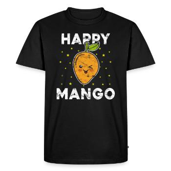 Mangue cadeau fruits fruits - T-shirt Premium bio Homme - noir - Devant - Nico (187cm)