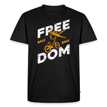 BMX - T-shirt Premium bio Homme - noir - Devant - Nico (187cm)