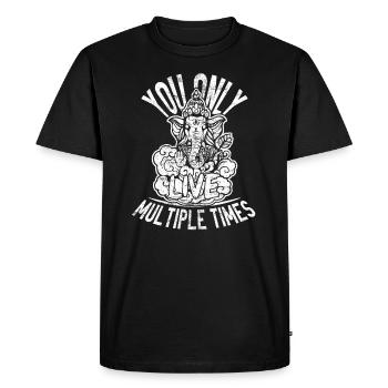 hindouisme - T-shirt Premium bio Homme - noir - Devant - Nico (187cm)