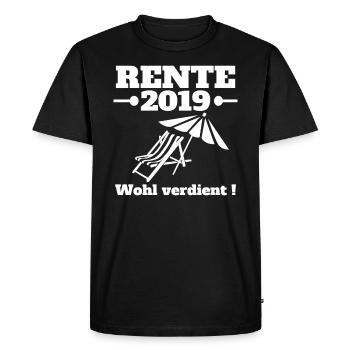 Annuity 2019 T-Shirt Gift Work Occupation - Men's Premium Organic T-Shirt - black - Front - Nico (187cm)