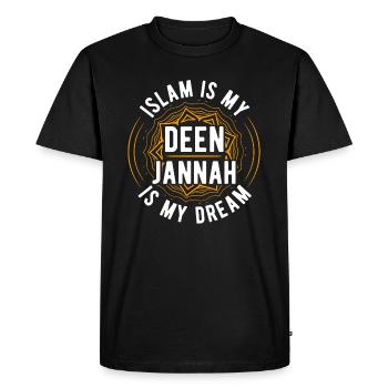 Islam Religion Allah Idée Cadeau Ramadan - T-shirt Premium bio Homme - noir - Devant - Nico (187cm)