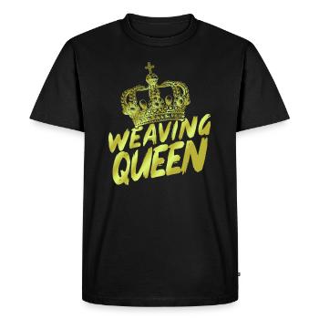 Weaving loom sewing yarn gift idea - Men's Premium Organic T-Shirt - black - Front - Nico (187cm)