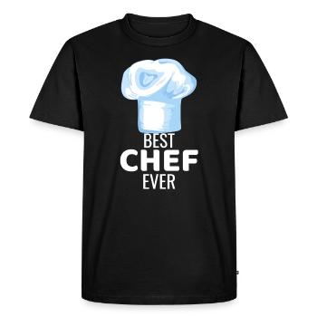 Chef cook gift restaurant chef eat cook - Men's Premium Organic T-Shirt - black - Front - Nico (187cm)