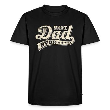 Meilleur papa de tous les temps - Meilleur papa - Fête des pères - T-shirt Premium bio Homme - noir - Devant - Nico (187cm)