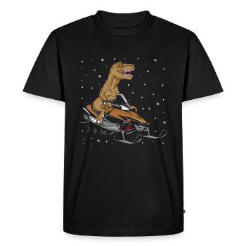 Conception de motoneigistes et de motoneiges - T-shirt Premium bio Homme - noir - Devant - Nico (187cm)