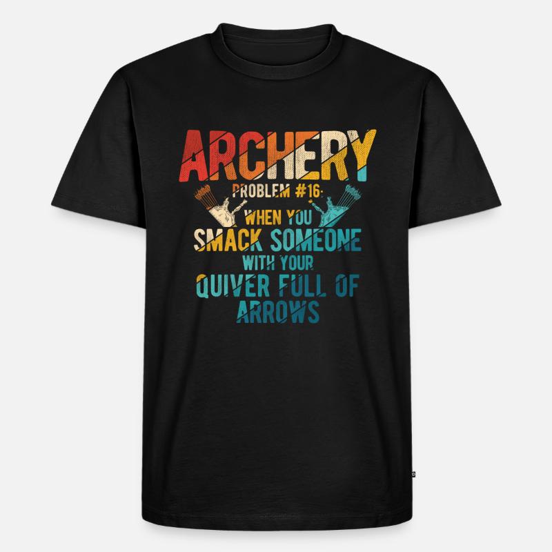 Bogenschießen Archery - Männer Premium Bio T-Shirt - Schwarz