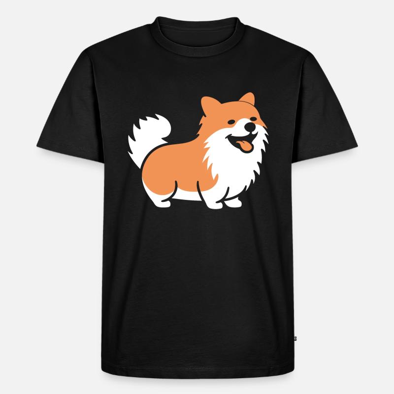 Spitz - Männer Premium Bio T-Shirt - Schwarz