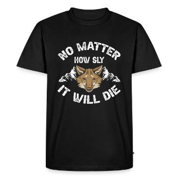 Conception de coyote pour les réacteurs de coyote - T-shirt Premium bio Homme - noir - Devant - Nico (187cm)