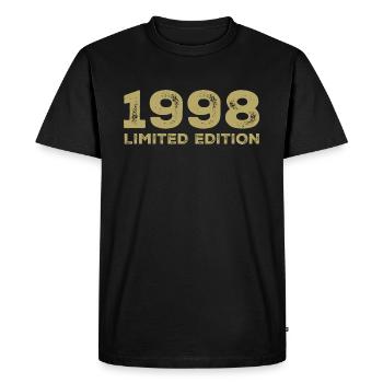 Cadeau D'anniversaire Nées En 1998 Vintage 1998 - T-shirt Premium bio Homme - noir - Devant - Nico (187cm)