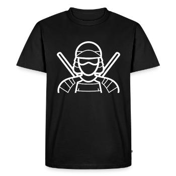 KENDO - T-shirt Premium bio Homme - noir - Devant - Nico (187cm)