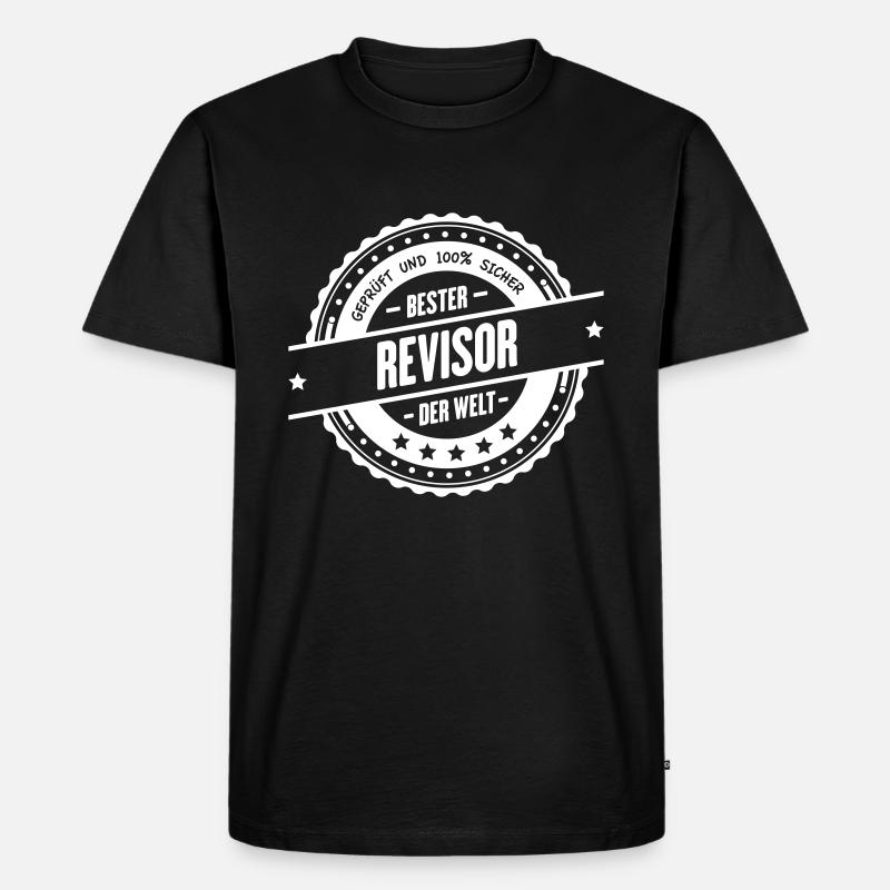 Bester Revisor - Männer Premium Bio T-Shirt - Schwarz