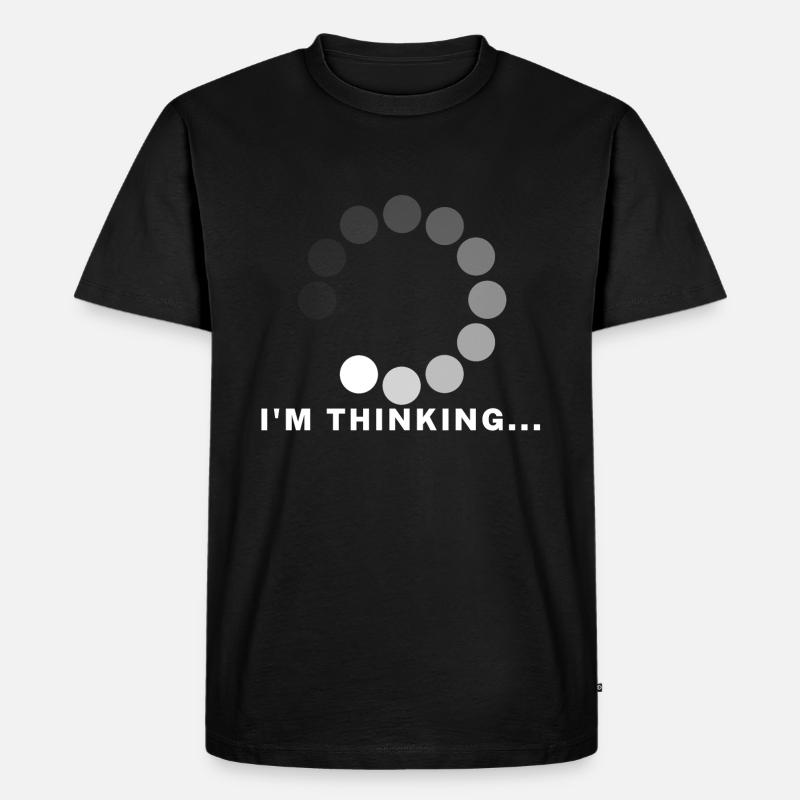 Je pense ... - T-shirt Premium bio Homme - noir