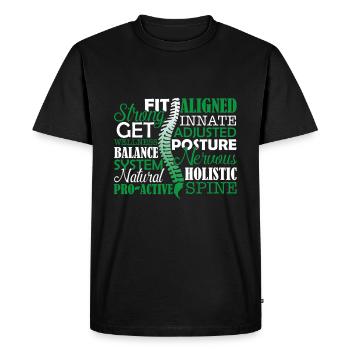 Chiropractor Things About Chiropractor - Men's Premium Organic T-Shirt - black - Front - Nico (187cm)
