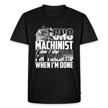 CNC Machinist I am A CNC Machinist - Men's Premium Organic T-Shirt - black - Front - Nico (187cm)
