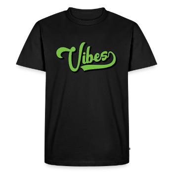 Vibes - T-shirt Premium bio Homme - noir - Devant - Nico (187cm)