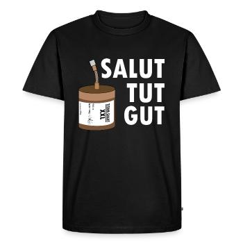 Pyro salut fait bon feu d’artifice - T-shirt Premium bio Homme - noir - Devant - Nico (187cm)