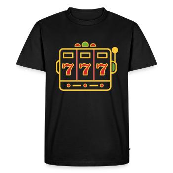 Casino - T-shirt Premium bio Homme - noir - Devant - Nico (187cm)
