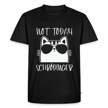 Not Today Experiment Schrödingers Katze Physik - Männer Premium Bio T-Shirt - Schwarz - Vorne - Nico (187cm)