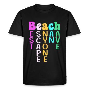 Croisière Croisière - T-shirt Premium bio Homme - noir - Devant - Nico (187cm)