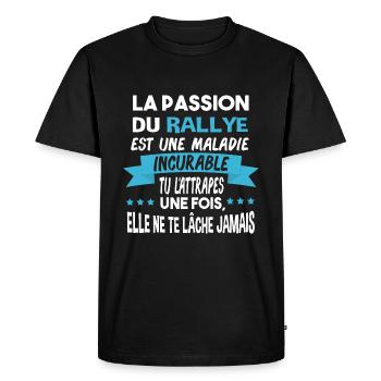 Rallye Motosport Automobile Sport Cadeau Humour - T-shirt Premium bio Homme - noir - Devant - Nico (187cm)