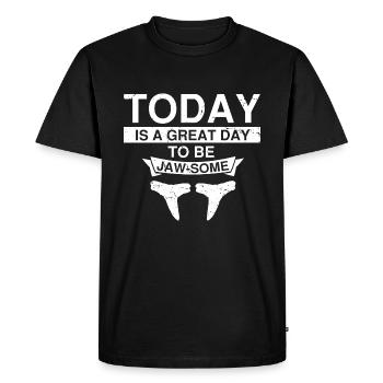 Conception de l’archéologie fossile Fossiles Chasseurs de fossiles - T-shirt Premium bio Homme - noir - Devant - Nico (187cm)