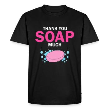 Conception de fabrication de savon pour les conceptions de fabricants de savon - T-shirt Premium bio Homme - noir - Devant - Nico (187cm)