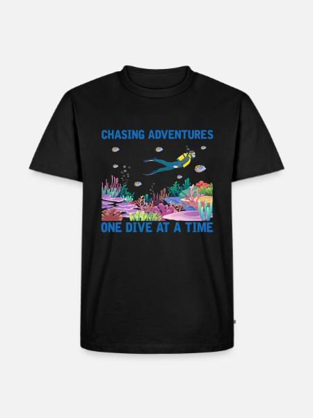 Plongée Aventure Plongeurs Mer Océan - T-shirt Premium bio Homme - noir