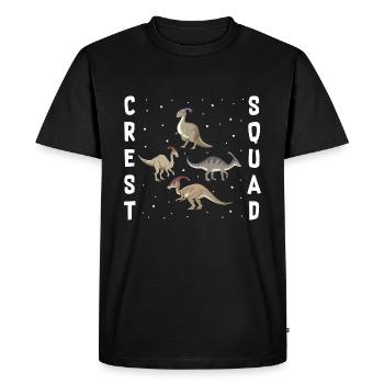 Parasaurolophus pour les dinosaures et les chasseurs de fosil - T-shirt Premium bio Homme - noir - Devant - Nico (187cm)