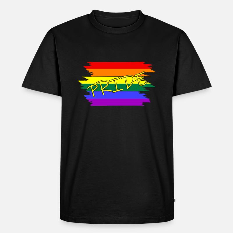 Pride, LGBTQ - Männer Premium Bio T-Shirt - Schwarz