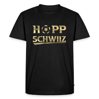 Hopp Schwiiz - T-shirt Premium bio Homme - noir - Devant - Nico (187cm)