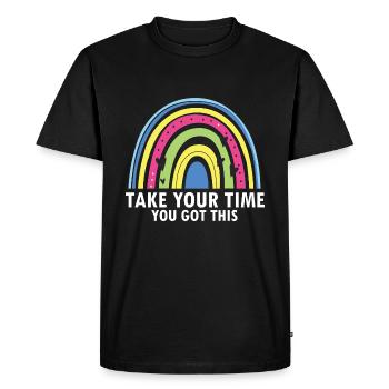 Enseignants de sensibilisation à la dyslexie et de dyslexie - T-shirt Premium bio Homme - noir - Devant - Nico (187cm)